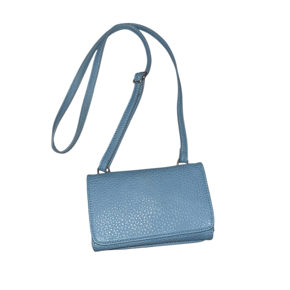 Elegant Blue Crossbody Bag with Adjustable Strap